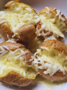 cheese stuffed baked potatoes