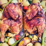 roasted chicken with vegetables