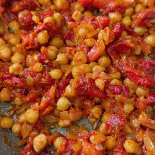 Rich Roast Pepper and Chickpea Stew