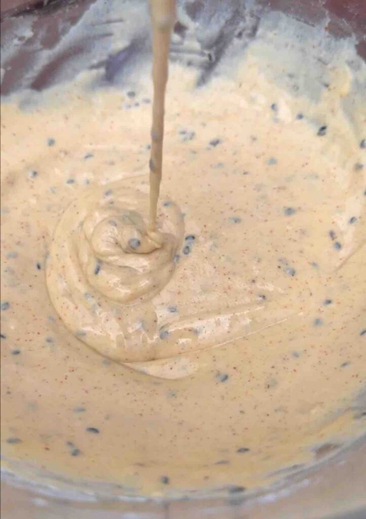 Batter for Crunchy Cauliflower Bites in a bowl