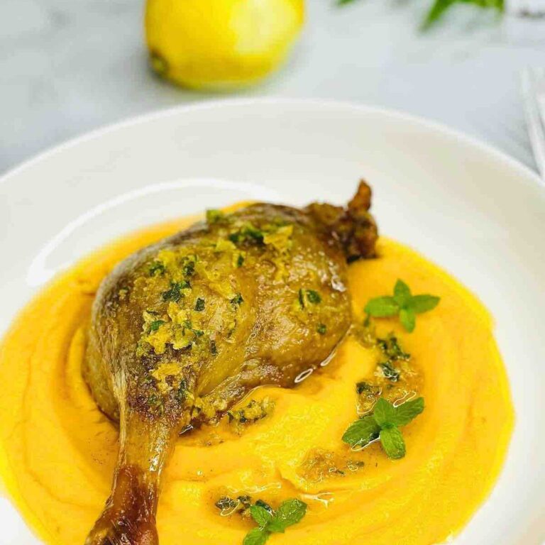 Oven Roasted Duck with Butternut Squash Puree