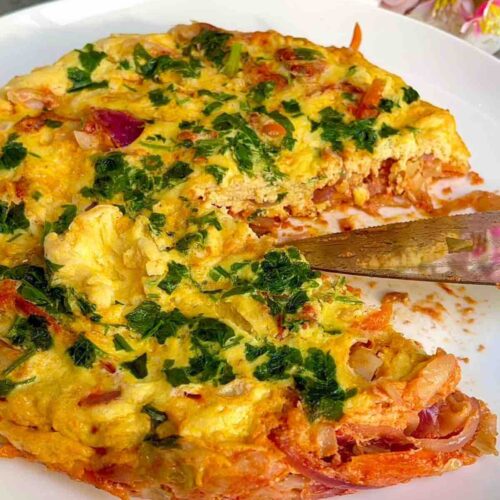 Easy Cabbage Frittata Recipe | Low-Calorie & Veggie-Packed Breakfast Idea