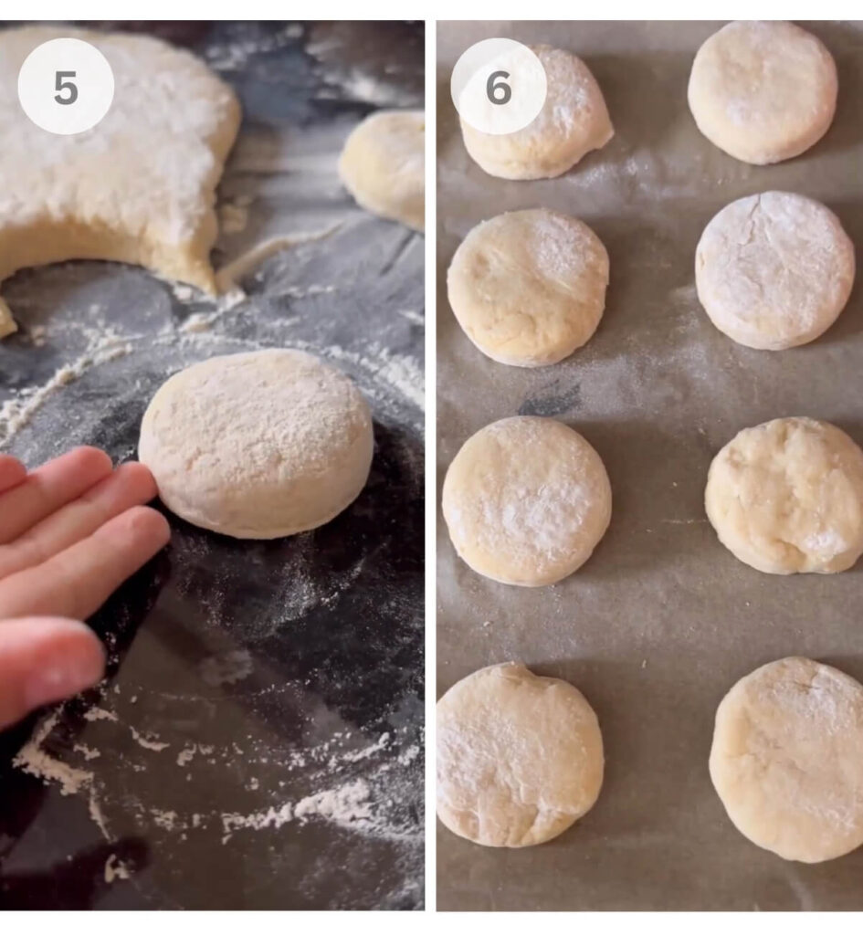 Preparation steps for how to make scones