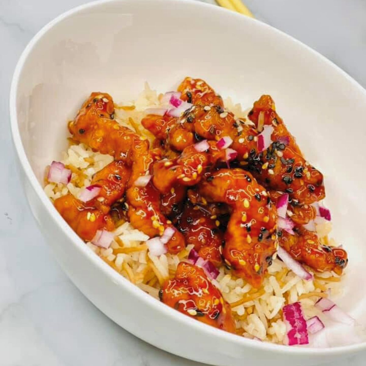 How to make Asian-Style Crispy Sesame Chicken with a sticky sauce