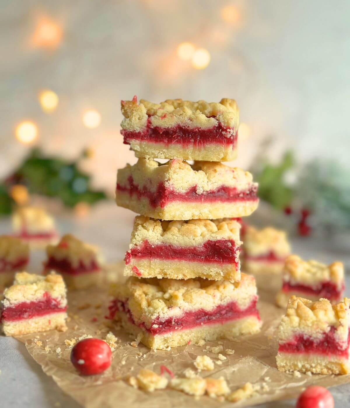 How to make Cranberry Crumble Bars 