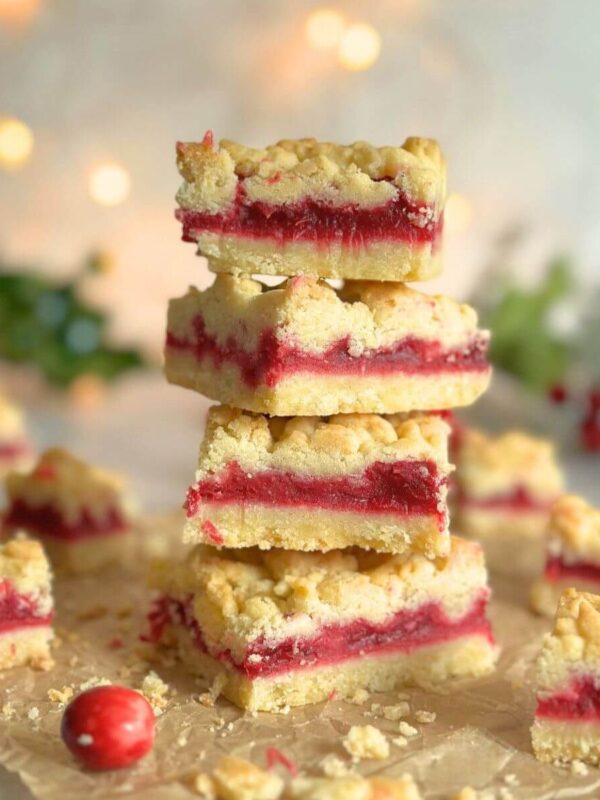 Cranberry Crumble Bars