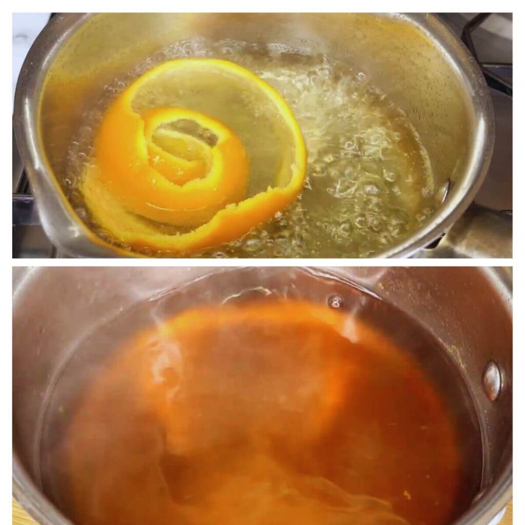 Process shots in my Festive chocolate orange poppy seed cake recipe