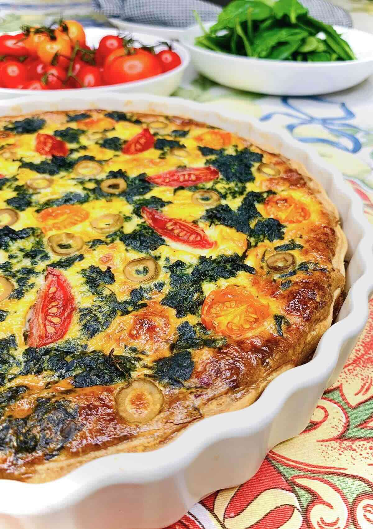 The Best Spinach Tomato Quiche Recipe