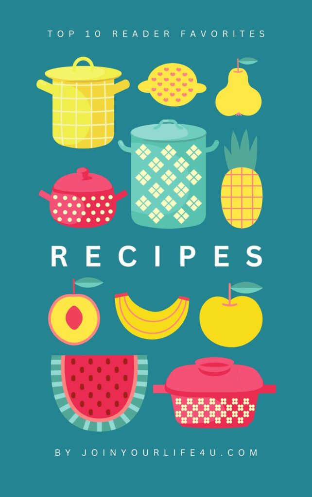 Free Ebook Cover with my top 10 reader favourites recipes.